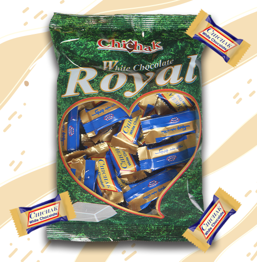 شکلات پاکتی سفید 